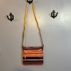 Merona Crossbody Striped Vinyl Purse